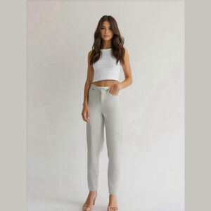 LRL Ralph Lauren Jeans Womens 6 White Denim Stretch Mid Rise Stretch Light Wash